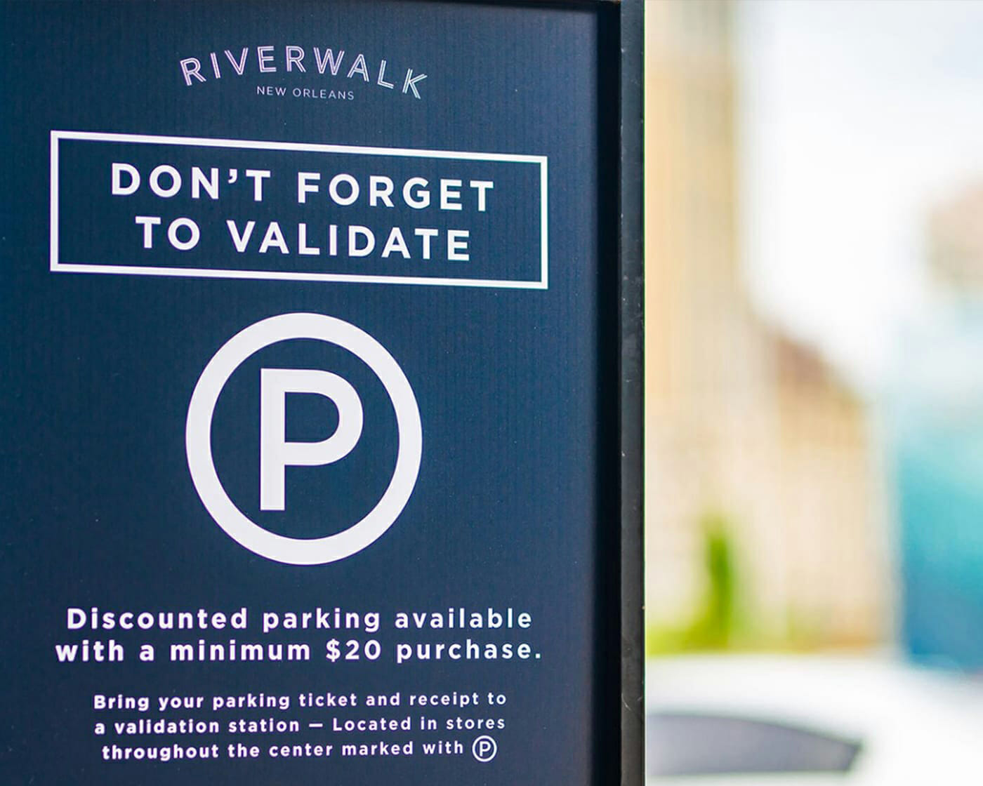 Parking at the Riverwalk - Riverwalk Outlets - RockStep Capital